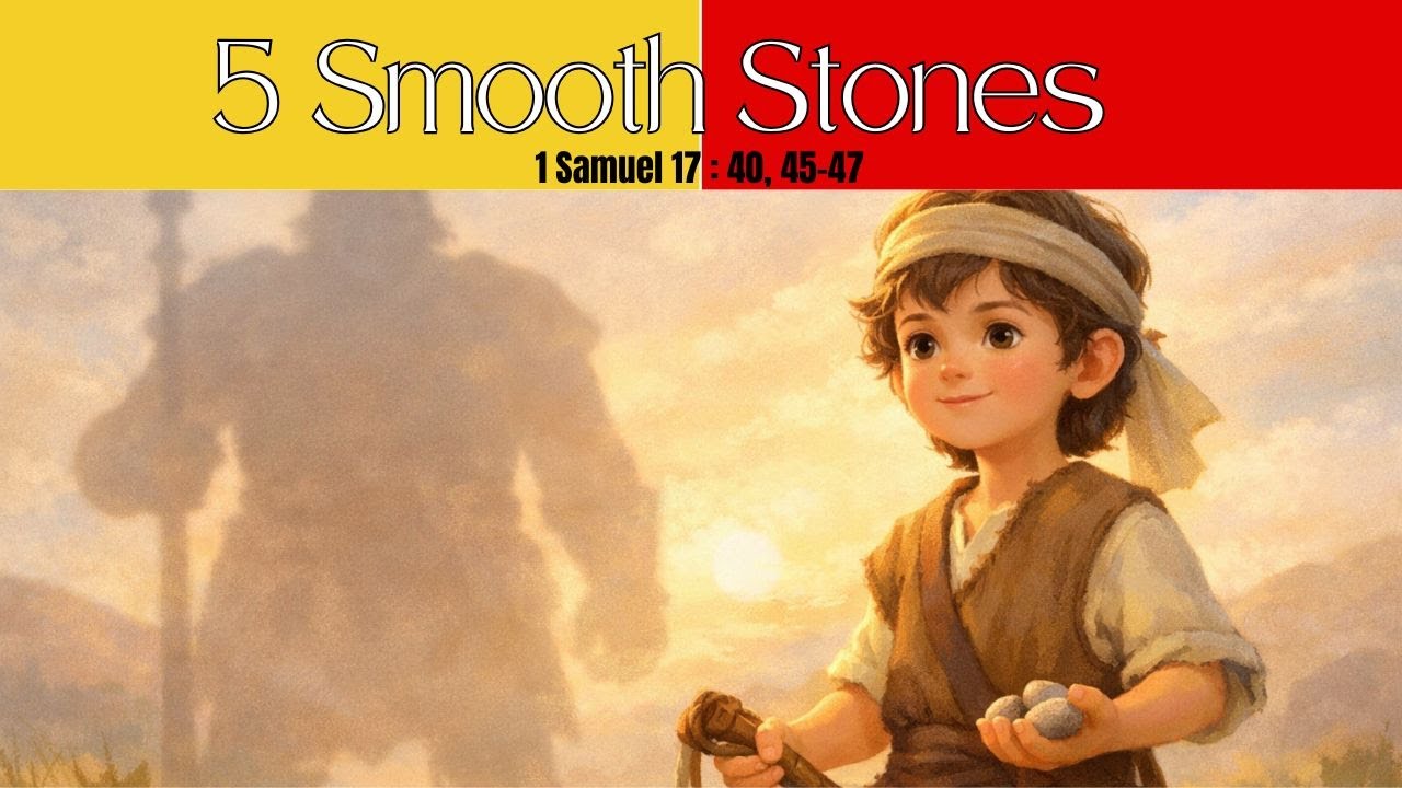 Five Smooth Stones from the David & Goliath story : 1 Samuel 17:40, 45-47