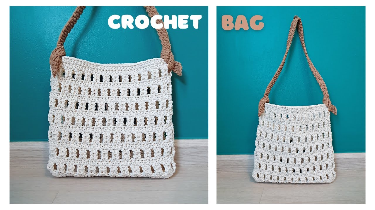 🧶How to Crochet a Bag | Crochet Crossbody Bag and Handbag Crochet Tutorial | ViVi Berry Crochet