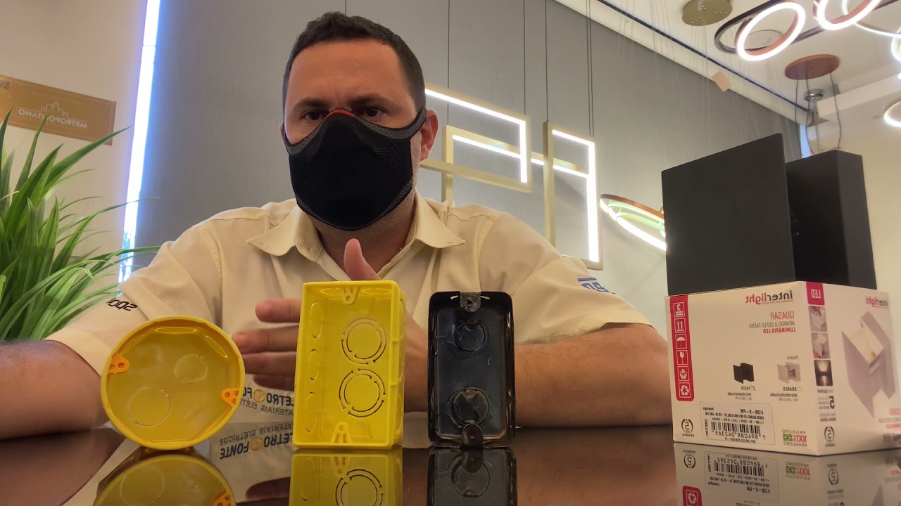 A melhor caixa para instalar arandela