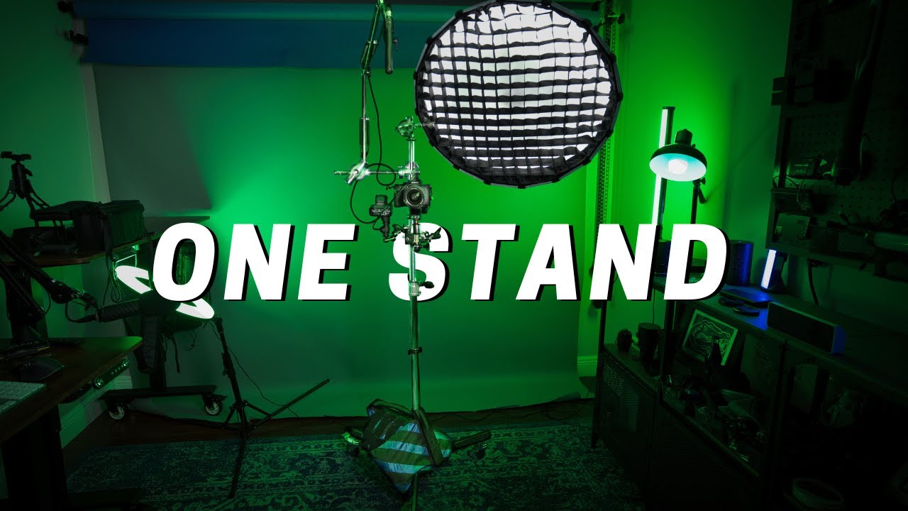 All in One YouTube Stand | ONE STAND on Wheels For Small Spaces!