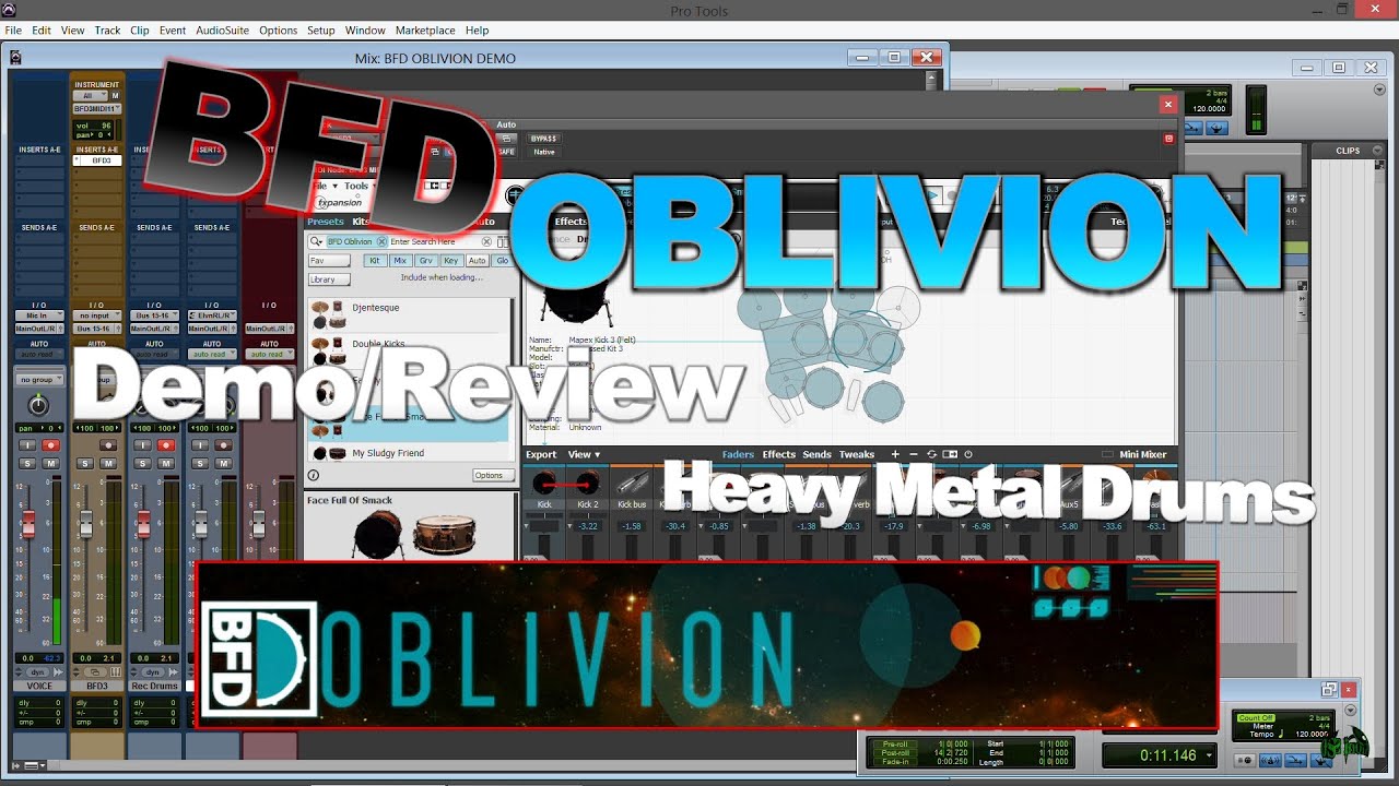 BFD OBLIVION — Демо/Обзор (Металлические барабаны)