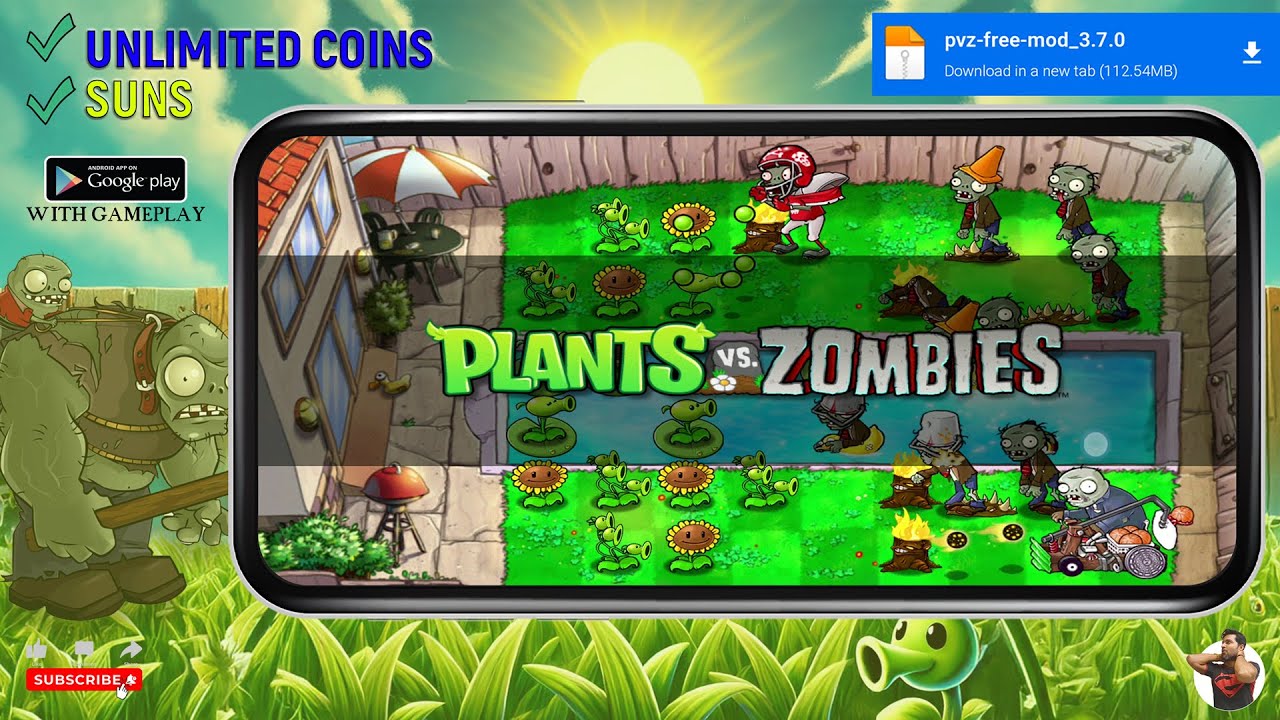 Plants vs Zombies Unlimited Coins Gems & Suns | Plants vs Zombies mod apk