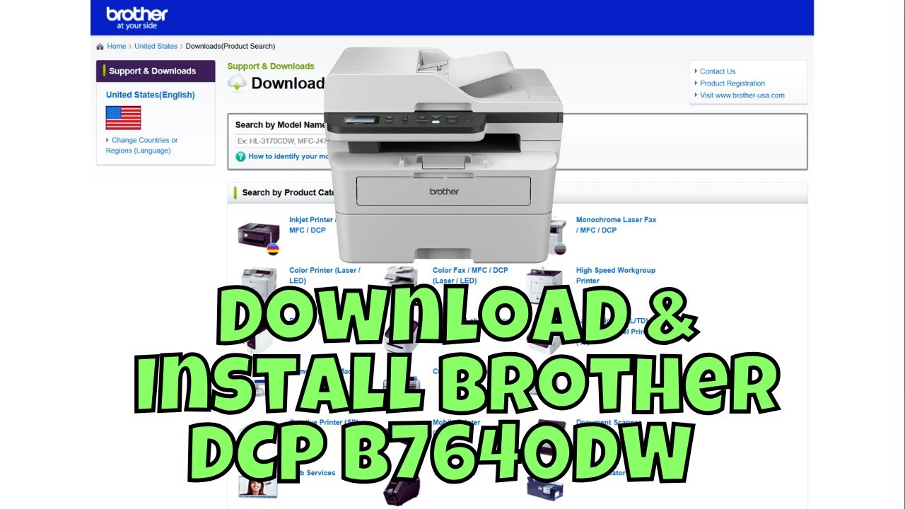 How To Download & Setup Brother DCP B7640DW Printer Driver in Windows || Driver Installation