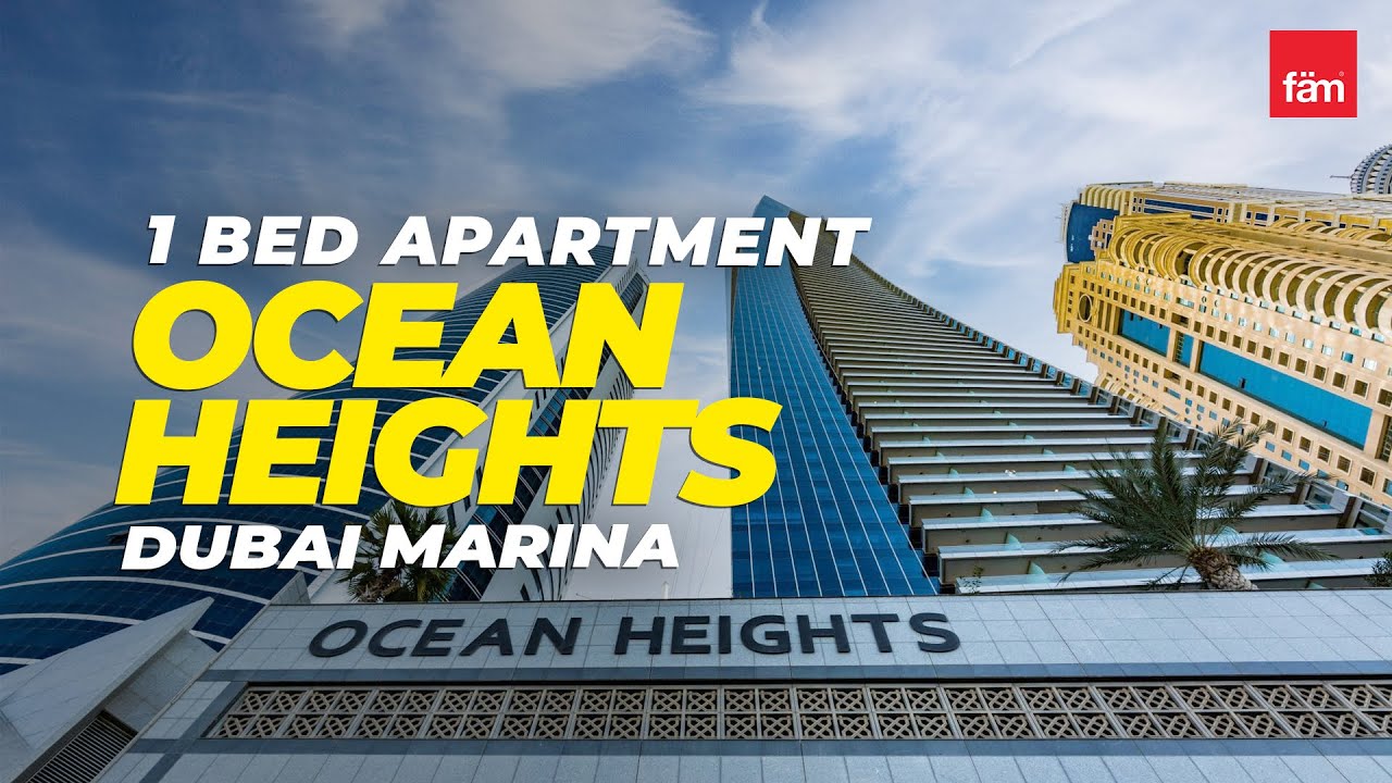 Spacious 1 Bed Apartment in Ocean Heights, Marina - Dubai