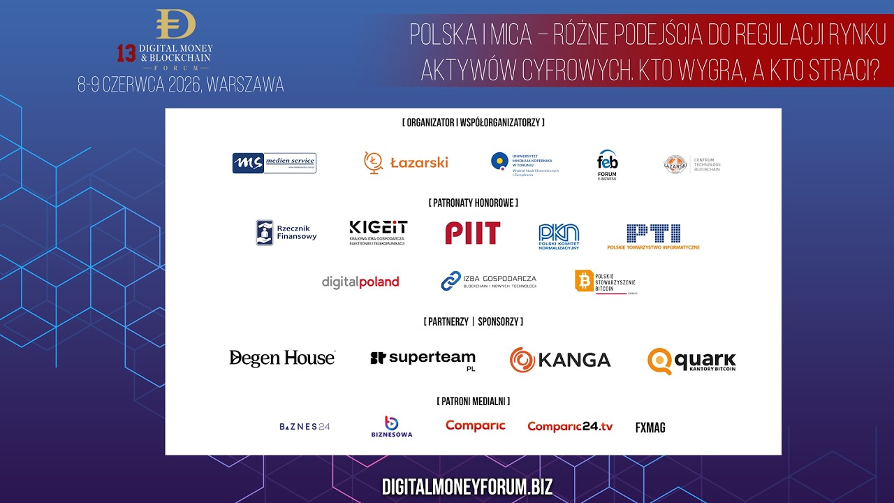 13. Digital Money & Blockchain Forum 2026 | Dzień 2