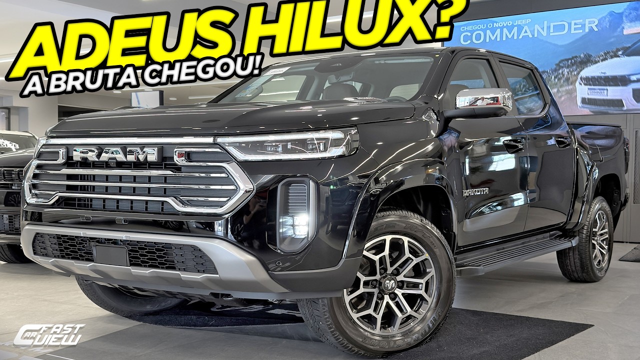 NOVA RAM DAKOTA 2026 SUPERA HILUX E RANGER EM TUDO? +RÁPIDA QUE RIVAIS 200 CV COM MUITO LUXO, MAS...