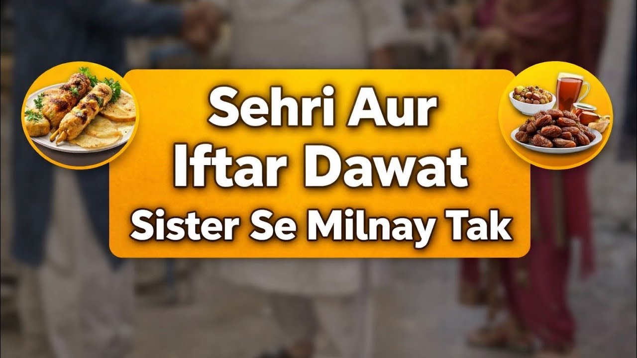 Sindhi Life | Desi Sehri to Iftar Dawat at Husband&rsquo;s Friend Home | Sister Home Visit | Family Vlog