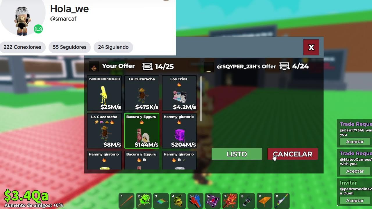 TRADEANDO EN STEAL A BRAINROT CON LA MAQUINA DE TRADES👀