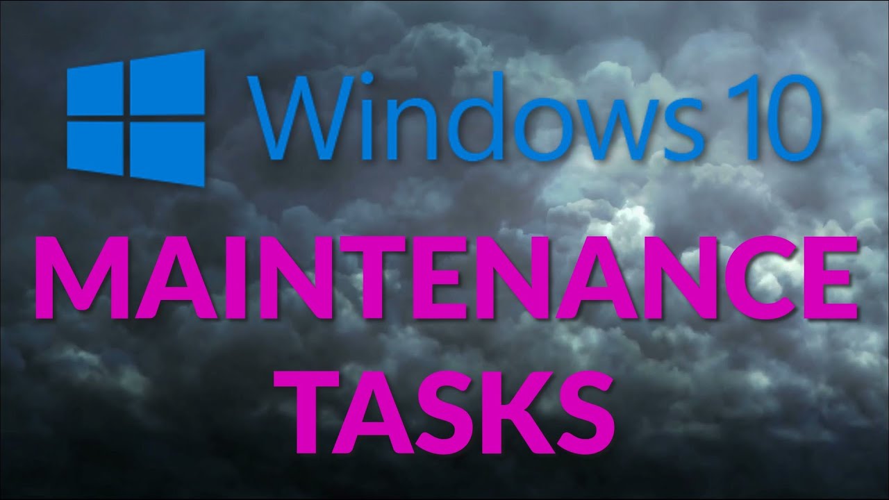 Задачи обслуживания Windows 10