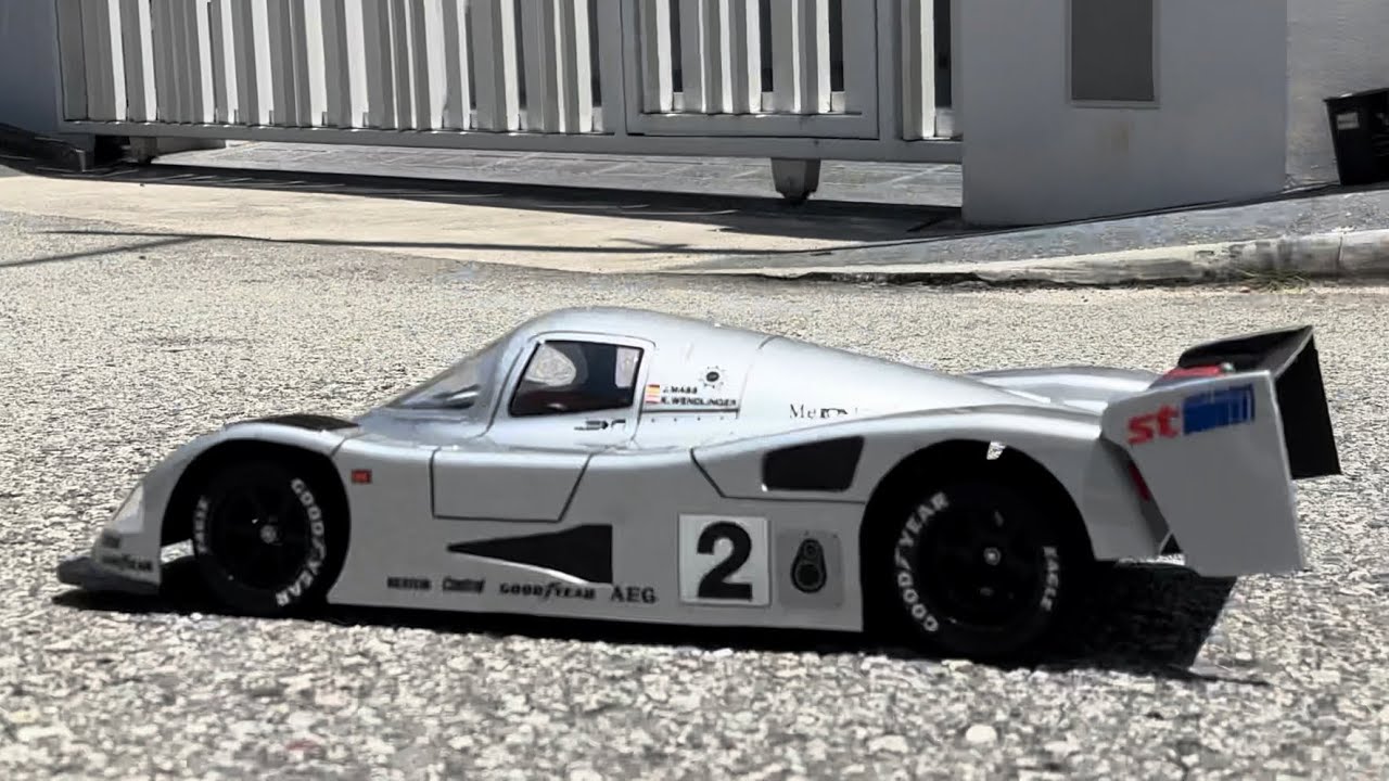 Tamiya Group C Chassis - Mercedes Benz C11 Test Run