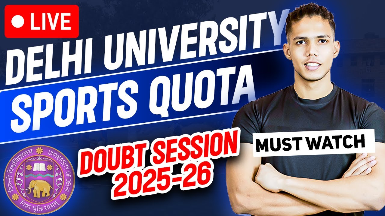 🔴 DU Sports Quota 2025 | Live Doubt Session | University of Delhi | DP KABADDI