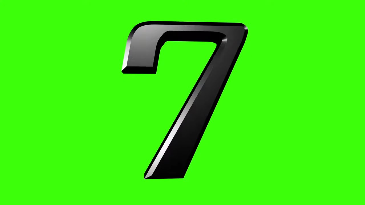 3D Countdown Green Screen