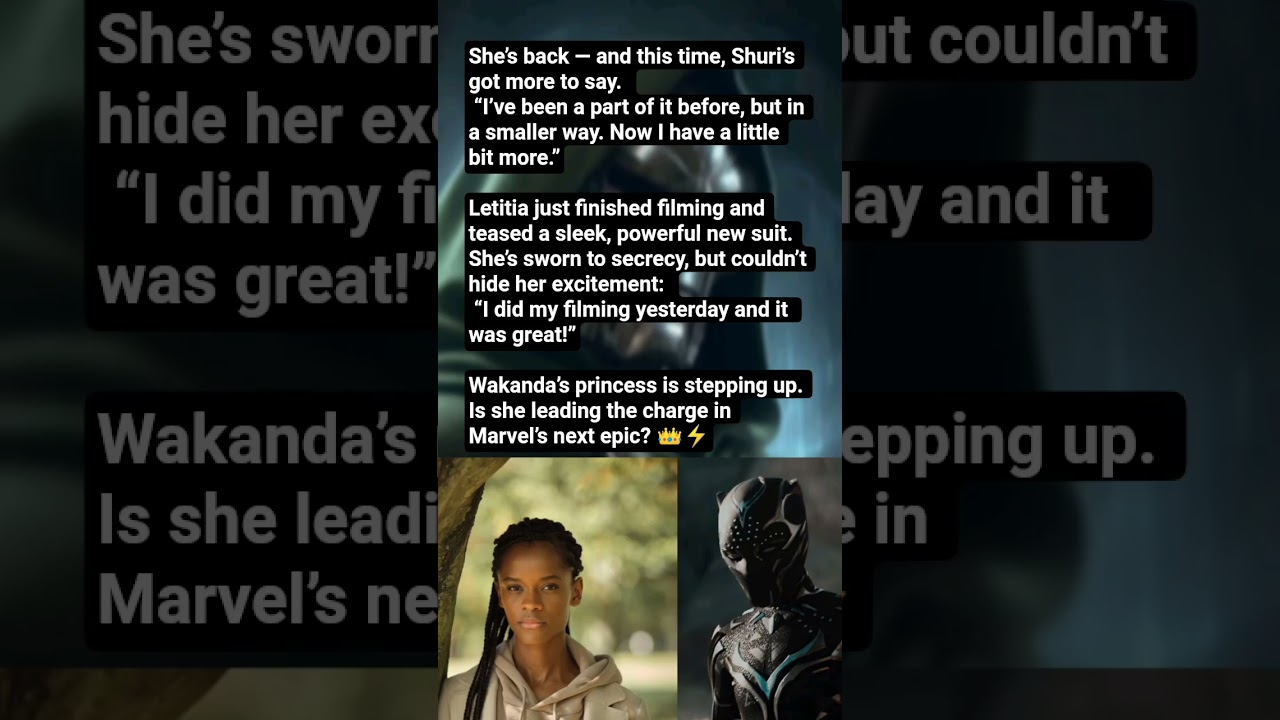 Letitia wright wraps'Avengers: Doomsday's scene!💥 #Shorts #Doomsday #Letitiawright