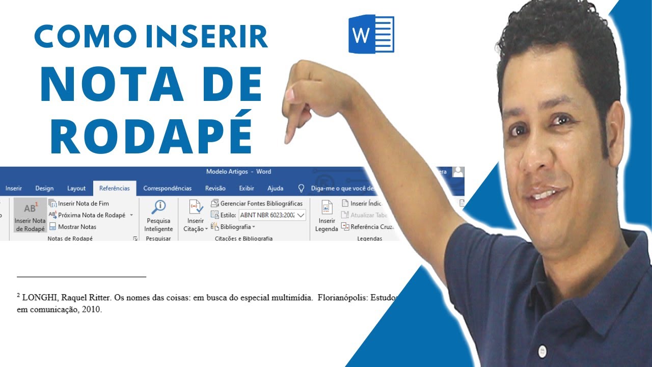 Como Inserir Nota de Rodapé Segundo a norma ABNT - Microsoft Word 2025
