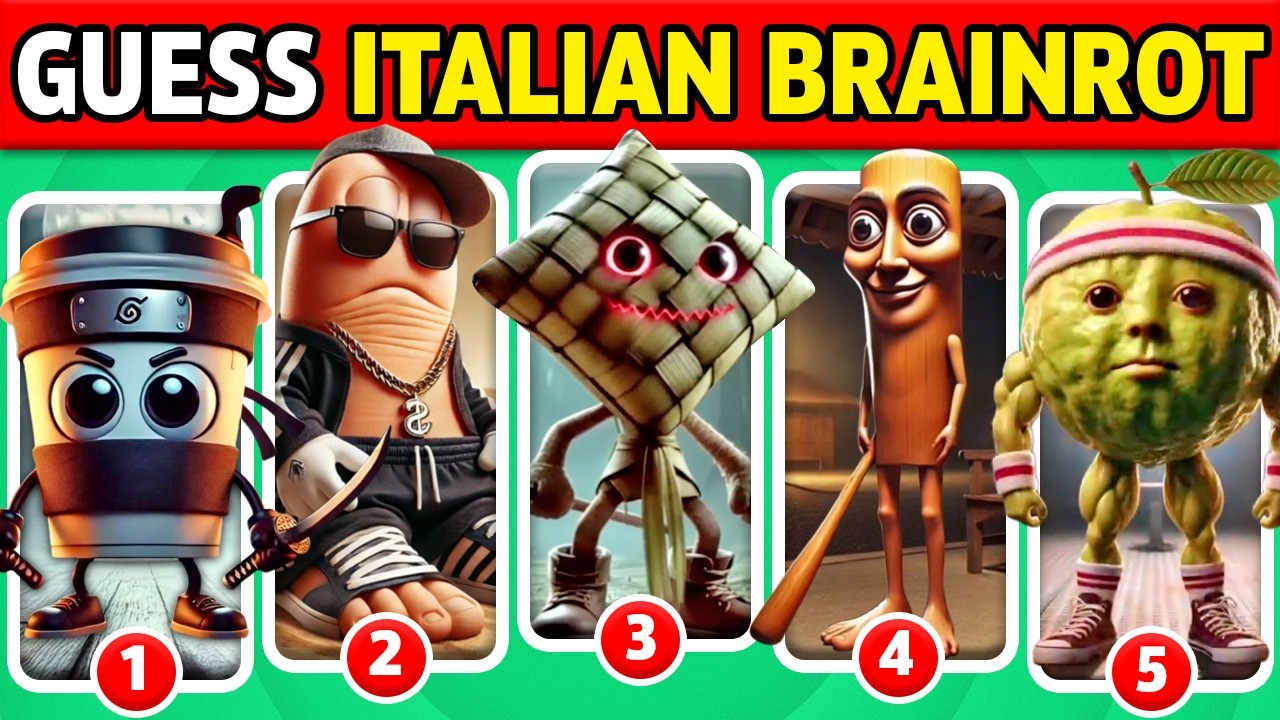 Guess the Italian Brainrot Memes by Emoji? 🧠🔥 | Brainrot Quiz