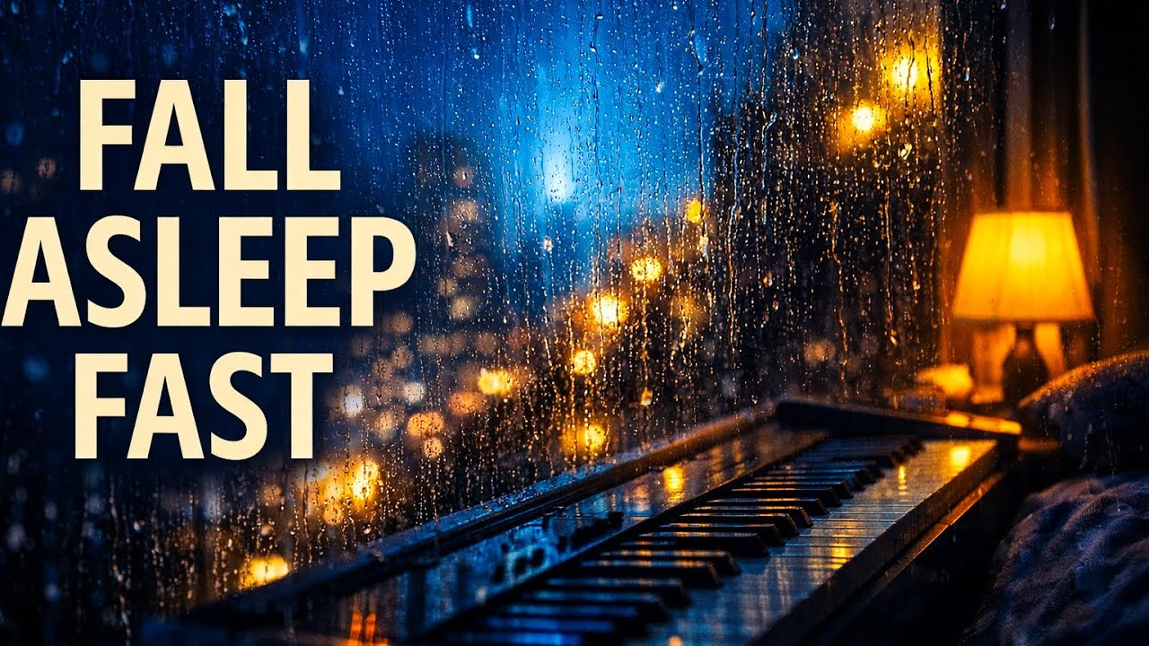 Fall Into Sleep Instantly – Relaxing Piano & Rain Sounds for Stress Relief and Deep Sleep