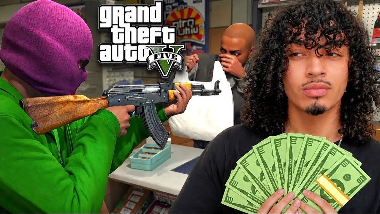 Playing GTA While Robbing EVERY Store In The Game