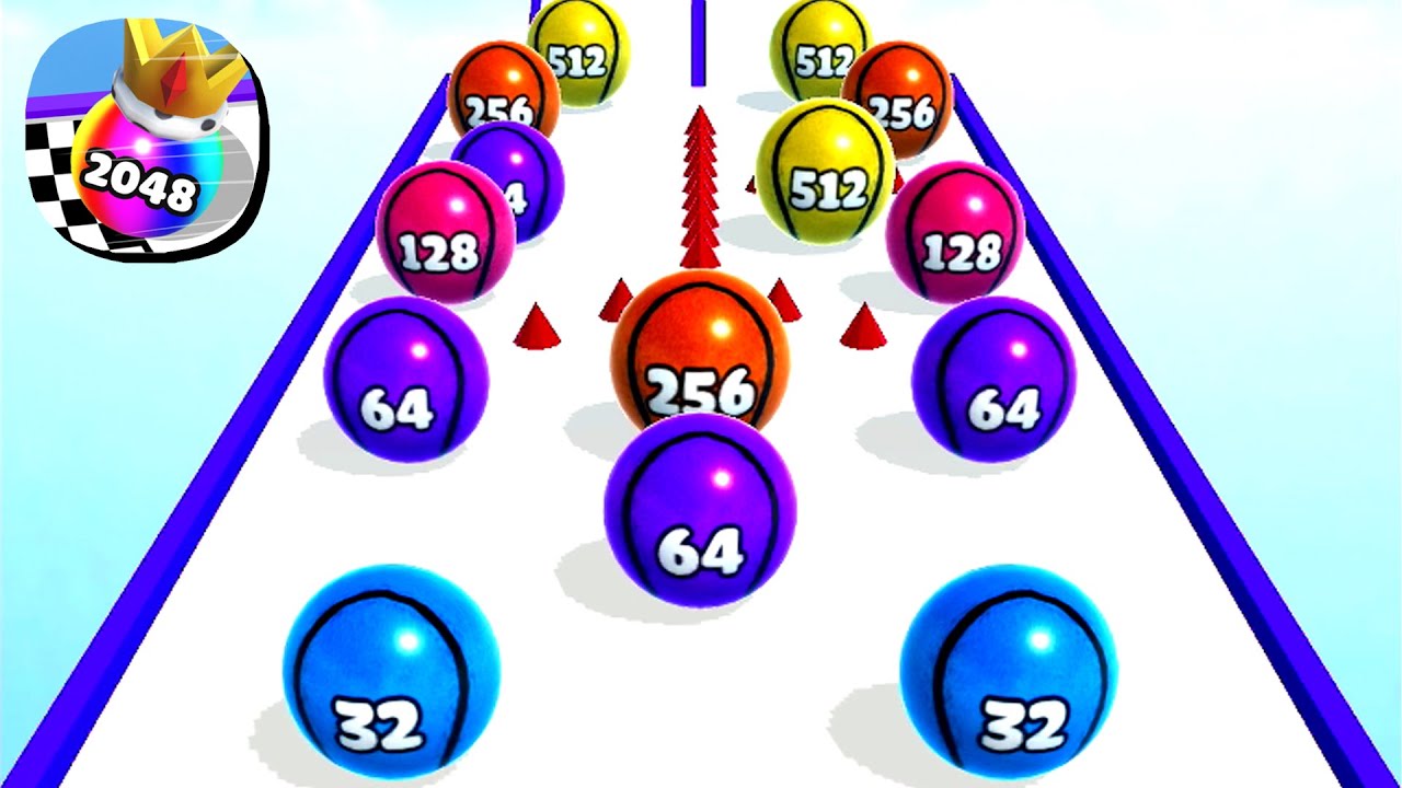 Ball Merge 2048 - All Levels Ball Gameplay Android, iOS ( Level 3121 - 3130 )