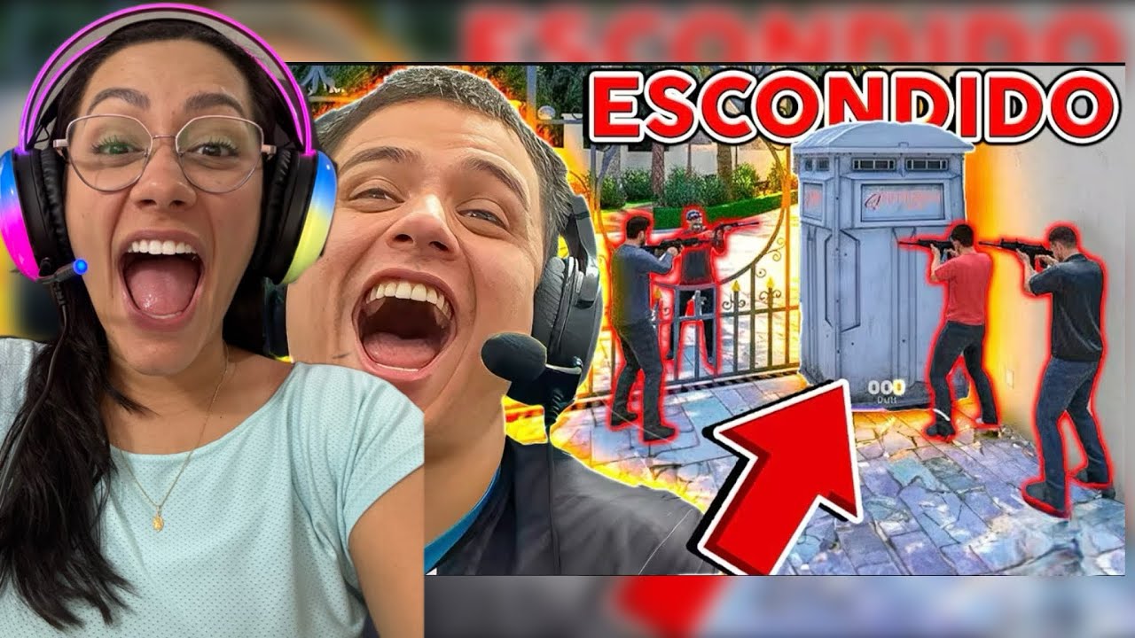 REACT: ME ESCONDI NO BANHEIRO PROVOCANDO A GANGUE NO GTA RP 😂 - Canal Paulinho o Loko