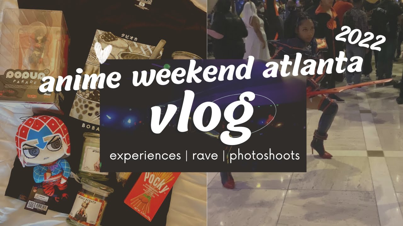 anime weekend atlanta 2022 vlog | @jewelkaio