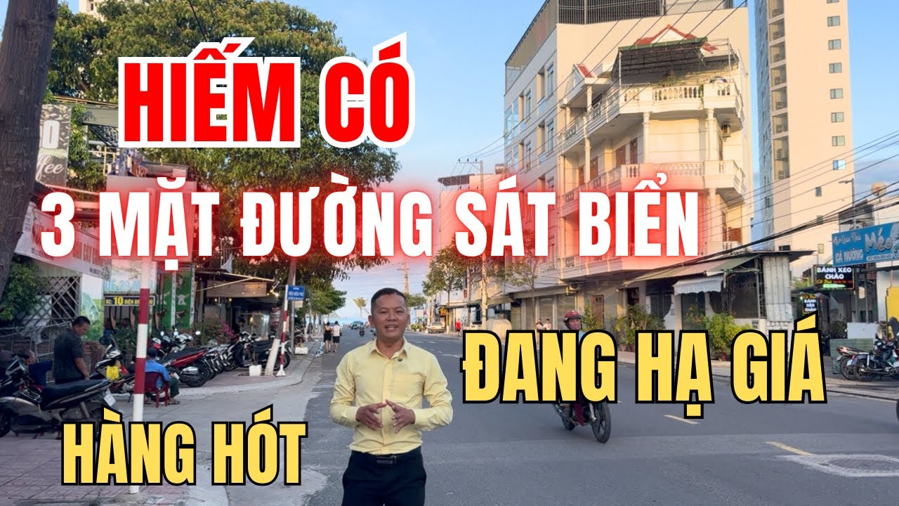 Hiếm có 3 mặt tiền đường sát Biển đang GIẢM GIÁ bán, QUÁ RẺ | Nhà đất Nha Trang rẻ