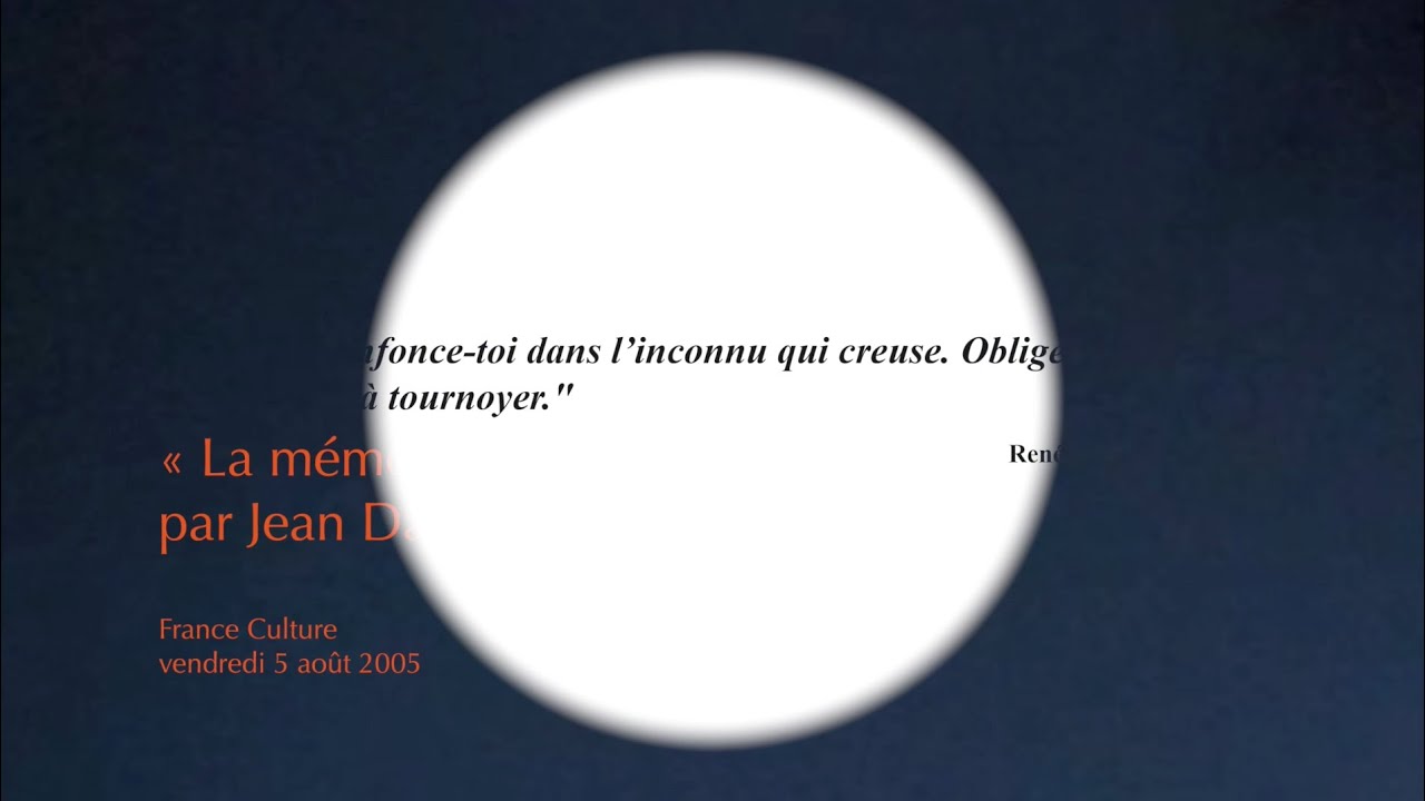 Jean Daive &ndash; La m&eacute;moire de Walter Feldmann