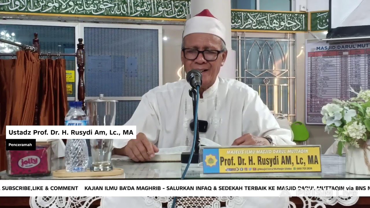 Siaran langsung Masjid Darul Muttaqin Siteba