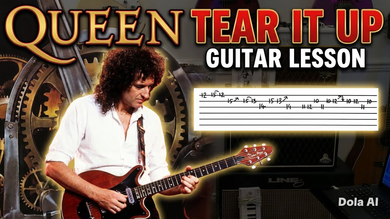 Queen - Tear It Up - Guitar Tutorial  (guitar tab)