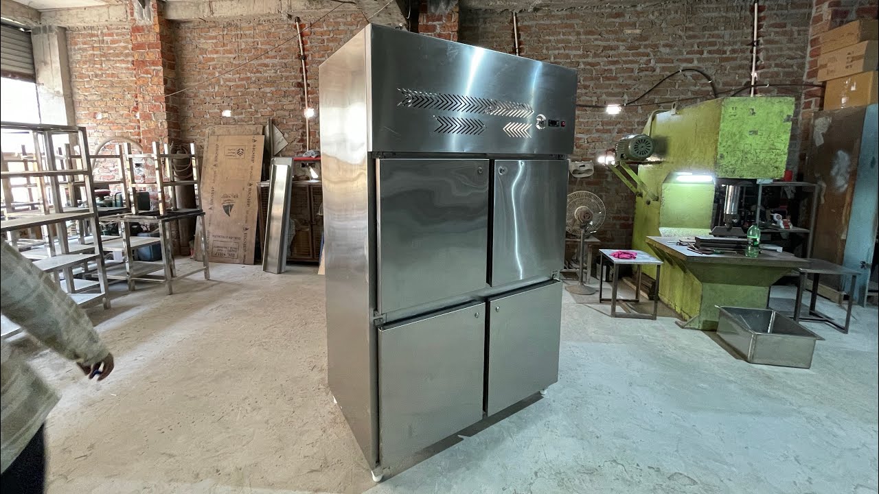 Items name:- stainless steel, four door vertical chiller and Freezer, what’s aap no 8506814688
