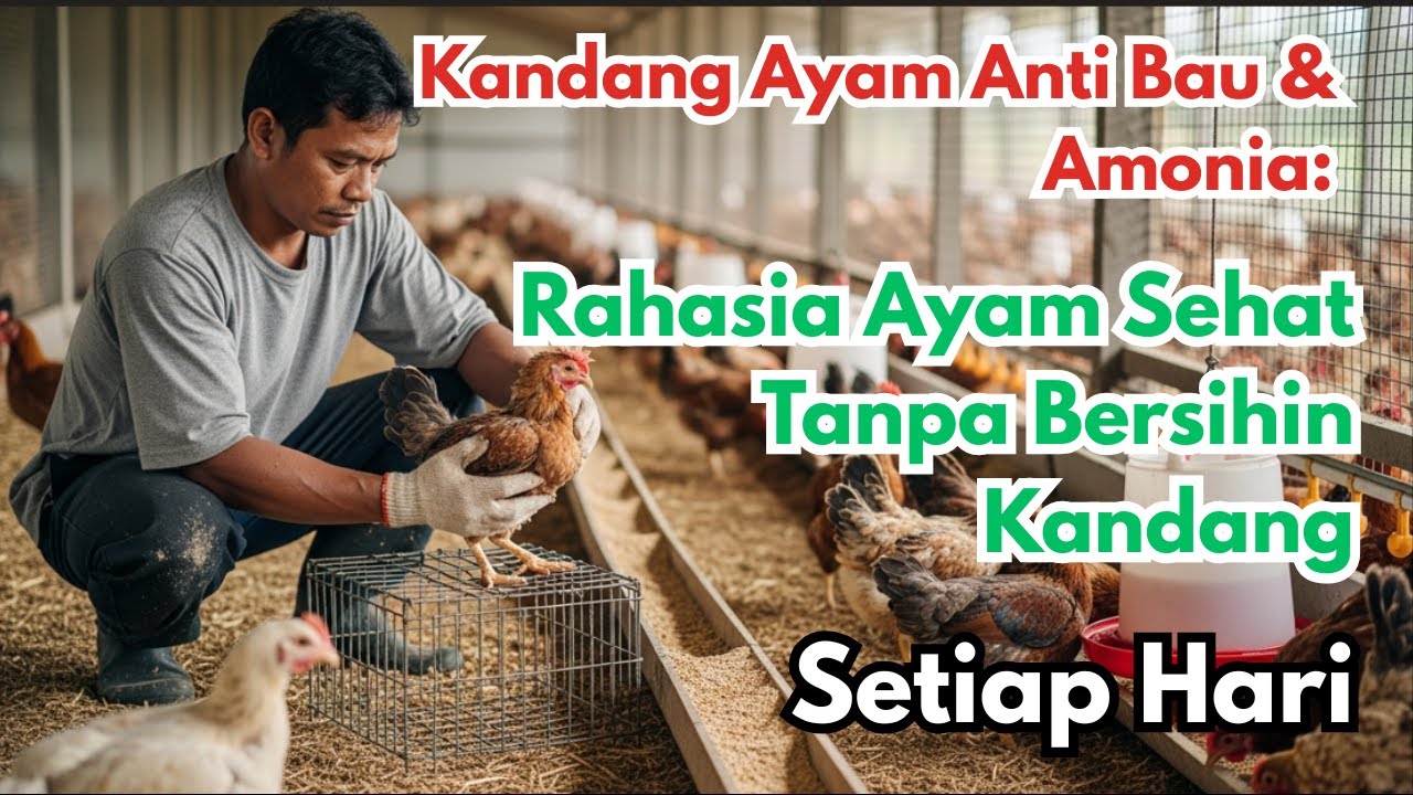 Kandang Ayam Anti Bau & Amonia: Rahasia Ayam Sehat Tanpa Bersihin Kandang Setiap Hari