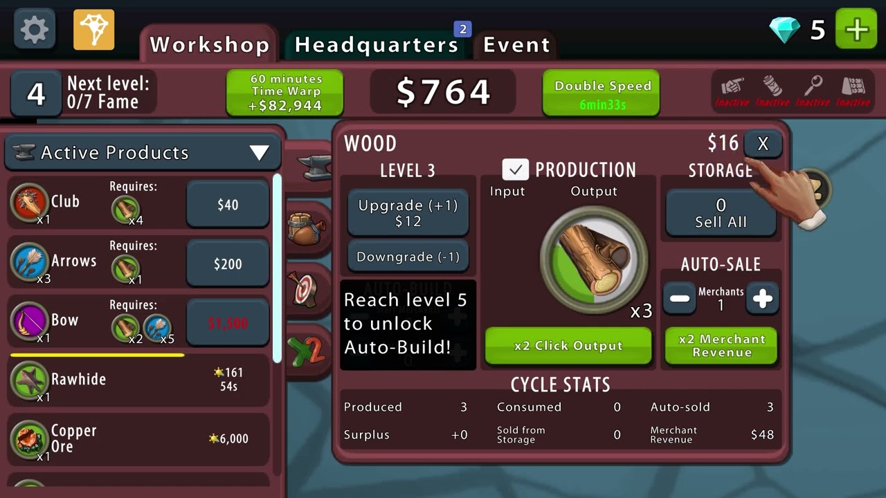 04 - Что такое проекты в Crafting Idle Clicker?