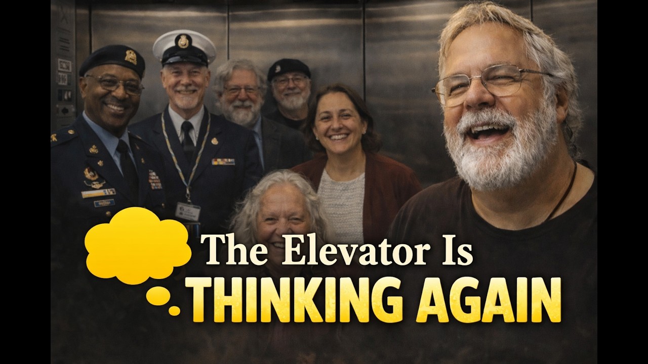 The Elevator Is Thinking Again (At A-F-R-H) — by Bob Santero