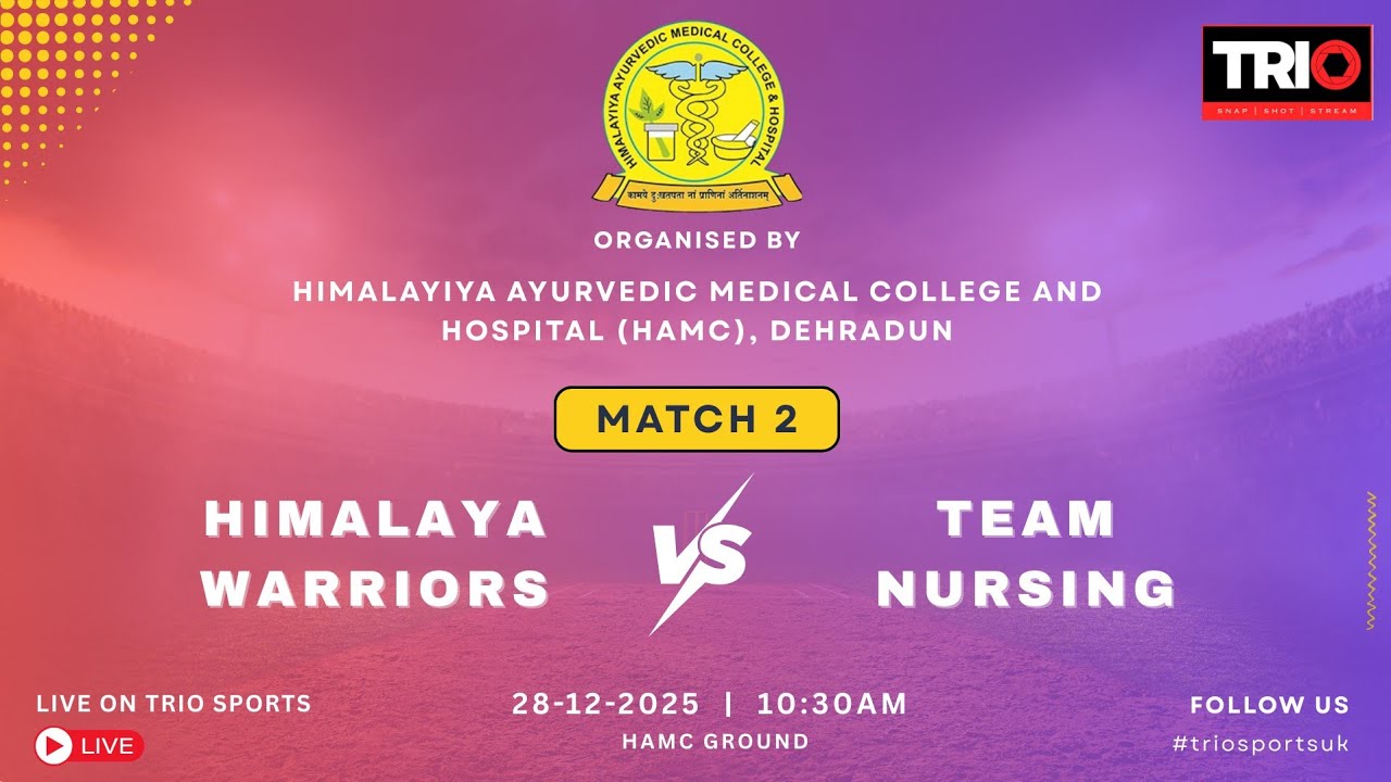 HIMALAYA WARRIORS vs TEAM NURSING || HAMC SPORTS EVENT UMANG 1.0 BOYS || LIVE ON TRIO SPORTS UK