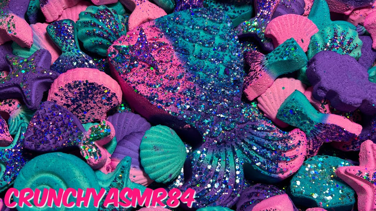 Mermaid Theme Gym Chalk Crush | Sleep Aid | Oddly Satisfying | ASMR