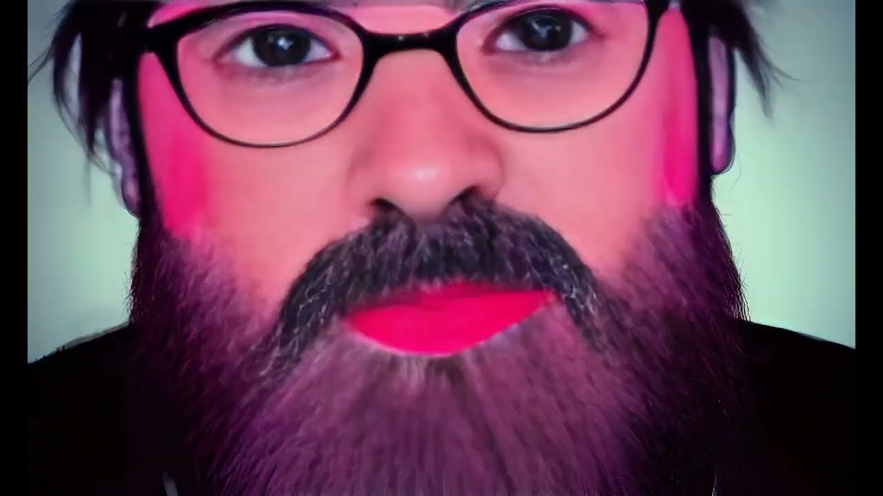 🔴 MAN With Fat  Pink Beard  TIMELAPSE 🔴