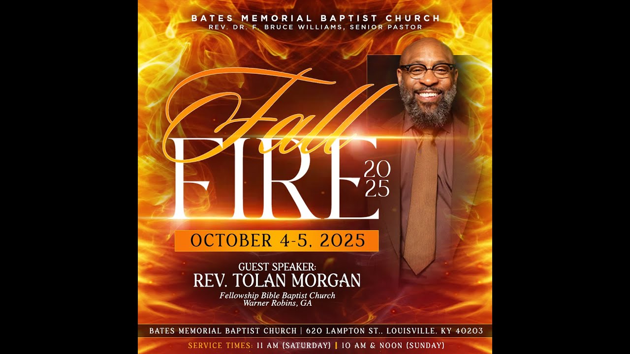 Sun 10.05.25 10a | Worship Service | Tolan Morgan | Fall Fire | “When God Makes a Mess”