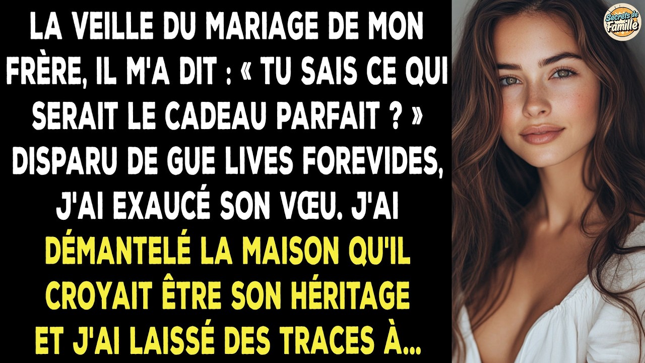 Mon Frère Veut Que Je Disparaisse Pour Son Mariage. J'ai Donc Accepté Son Souhait.