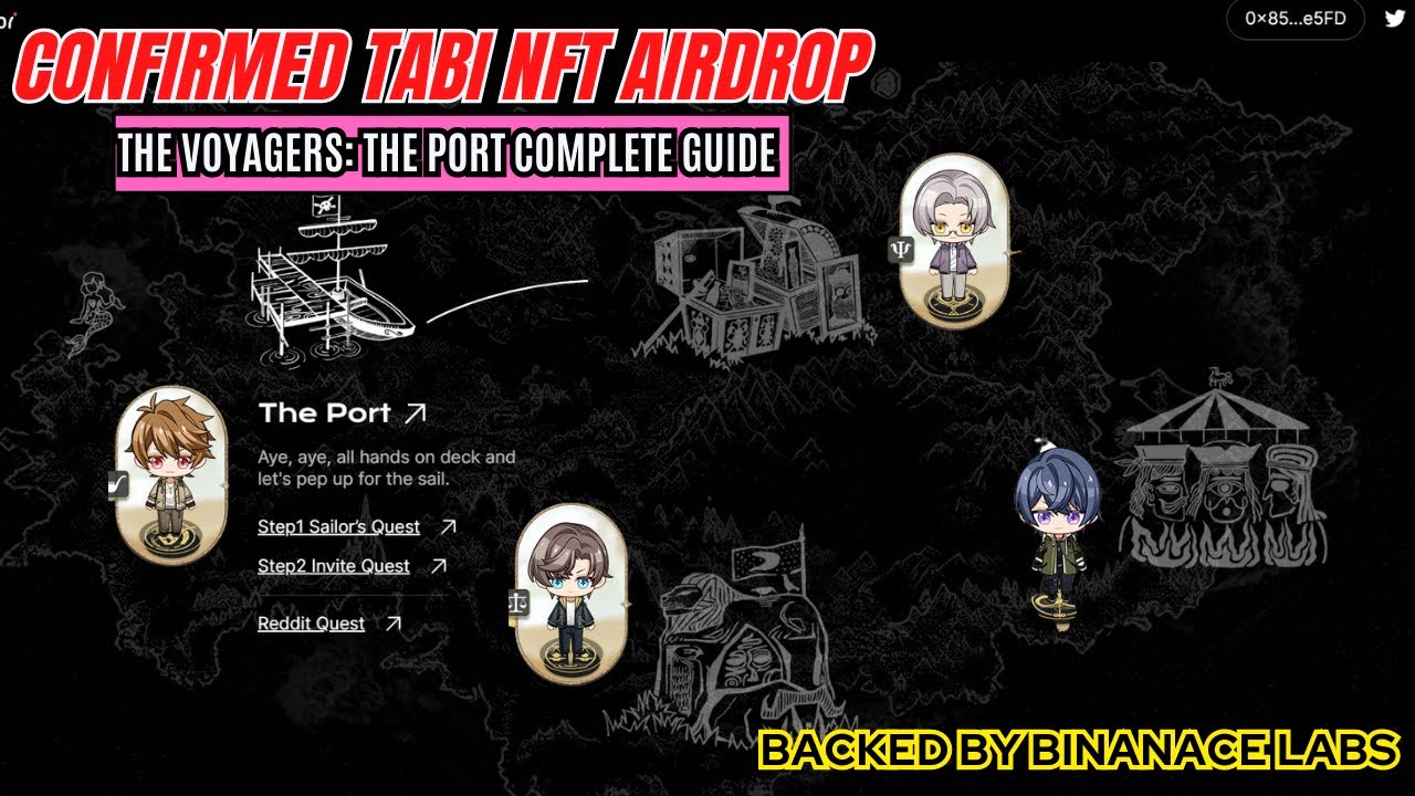 COMPLETE GUIDE HOW TO GET FREE TABI NFT AIRDROP: THE VOYAGER : THE PORT'S QUEST