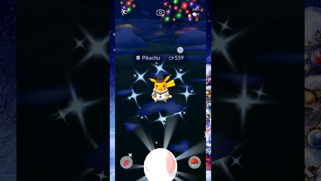 *SHINY* Christmas Pikachu! I need it as a plush ASAP! | Pokemon GO