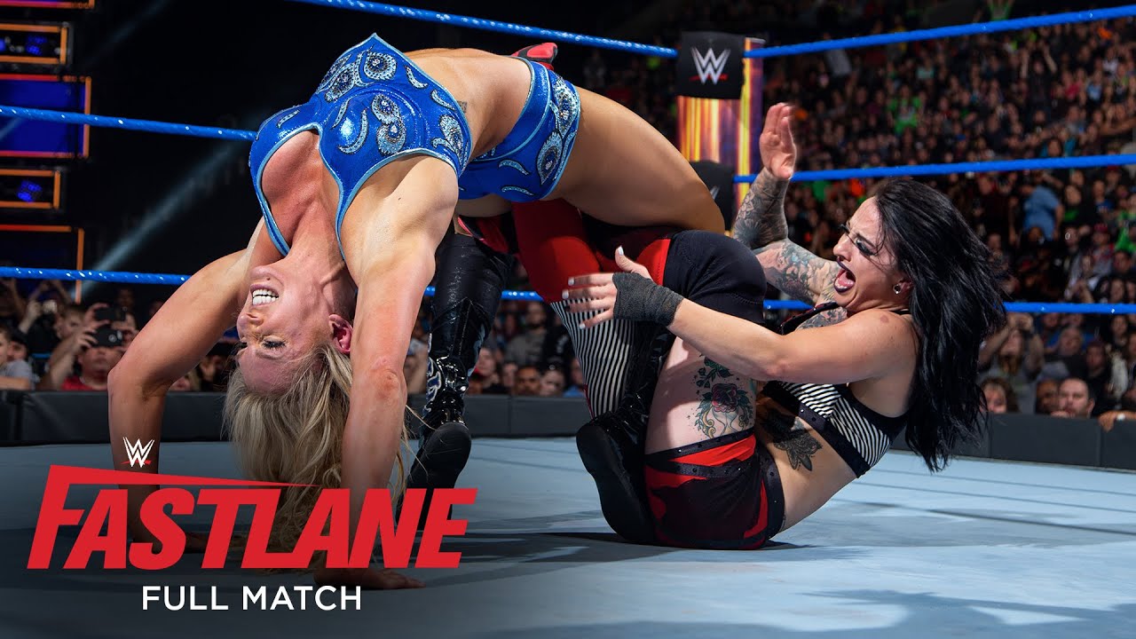 ПОЛНЫЙ МАТЧ — Шарлотта Флэр против Руби Риотт — женский титульный матч SmackDown: WWE Fastlane 2018