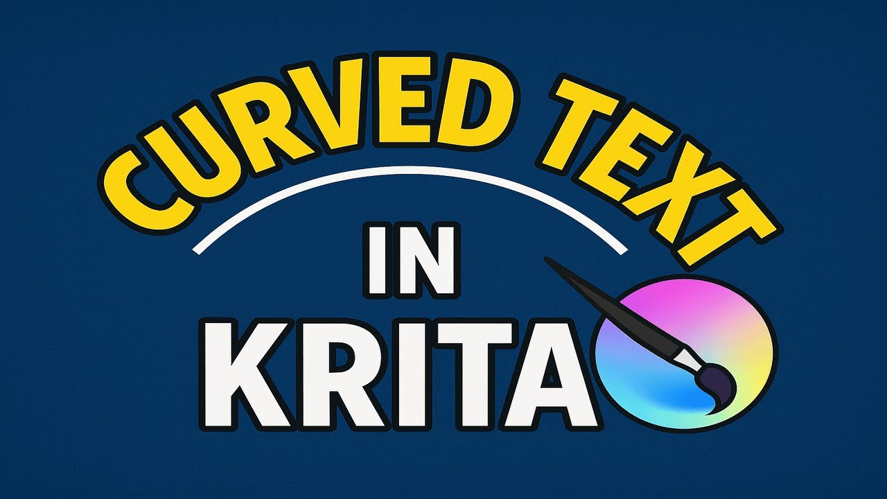 Как создать изогнутый текст в Krita (ОБНОВЛЕНО)