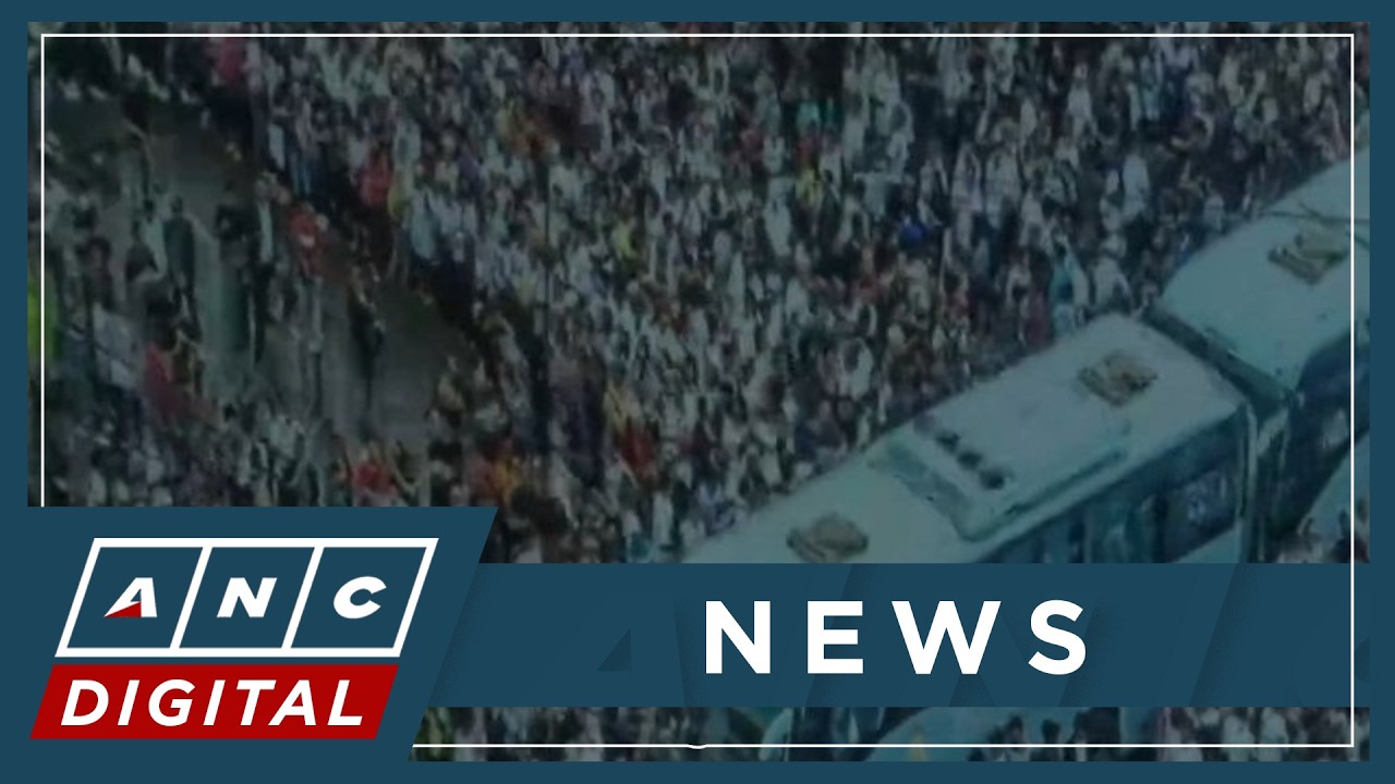 Commuters, motorists bear brunt of heavy EDSA traffic from pro-Marcoleta protest | ANC