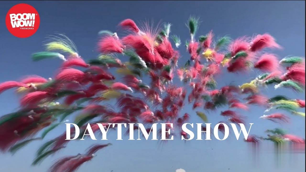 Smoke fireworks show daytime fireworks show Boomwow fireworks121