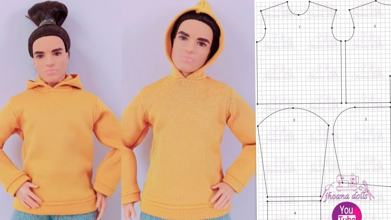 57 sudadera para ken (patrones en la descripción)
