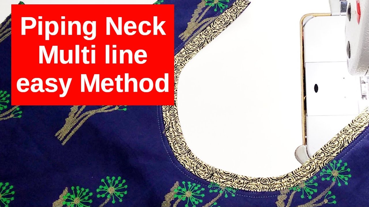 पाइपिंग नैक ट्रिक, Piping neck design Trick EMODE