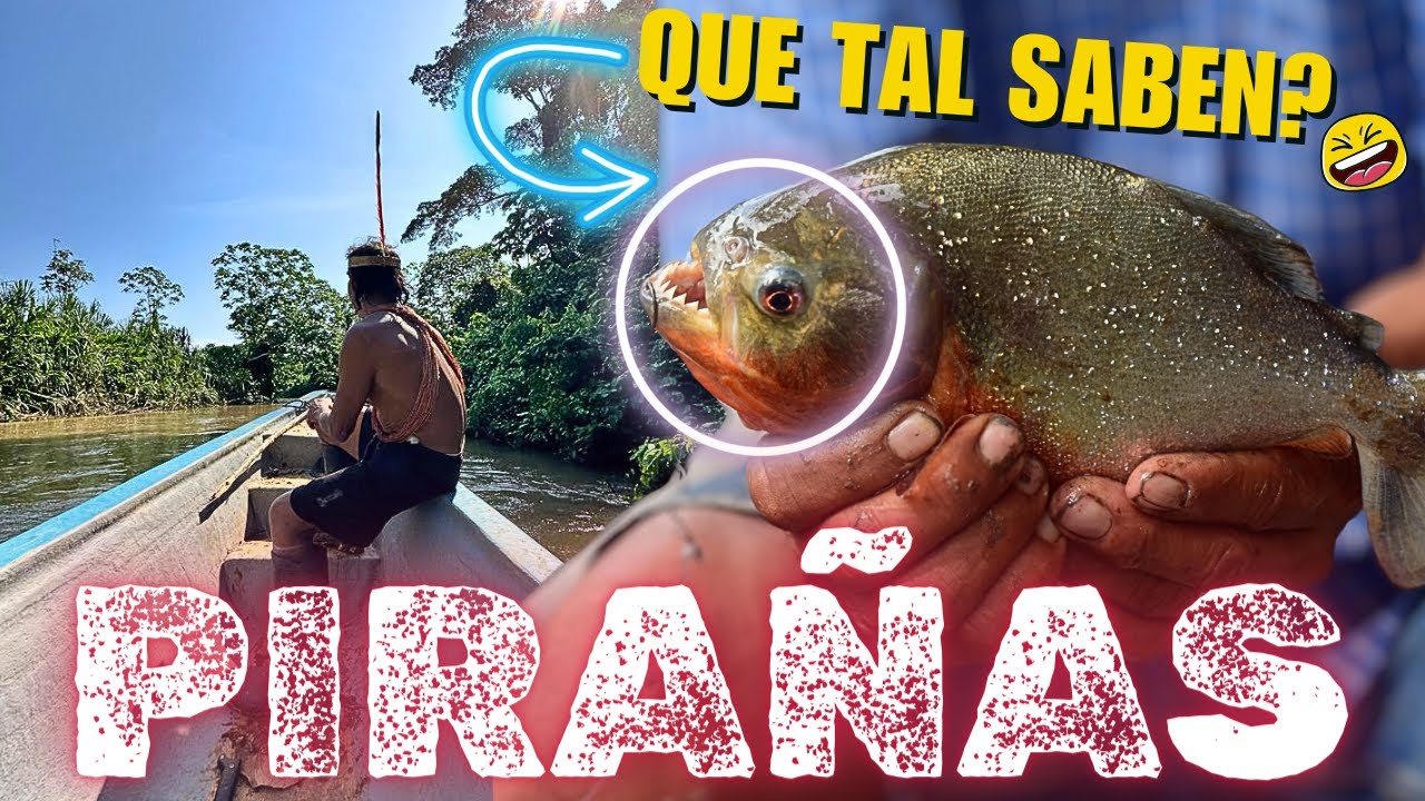 PESCA MORTAL!! Pescando PIRAÑAS en el RIO AMAZONAS con una TRIBU PELIGROSA I Waorani (3/4)