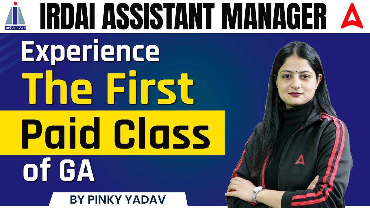 IRDAI Assistant Manager 2023 | Experience The First Paid Class of General Awareness By Pinky Yadav