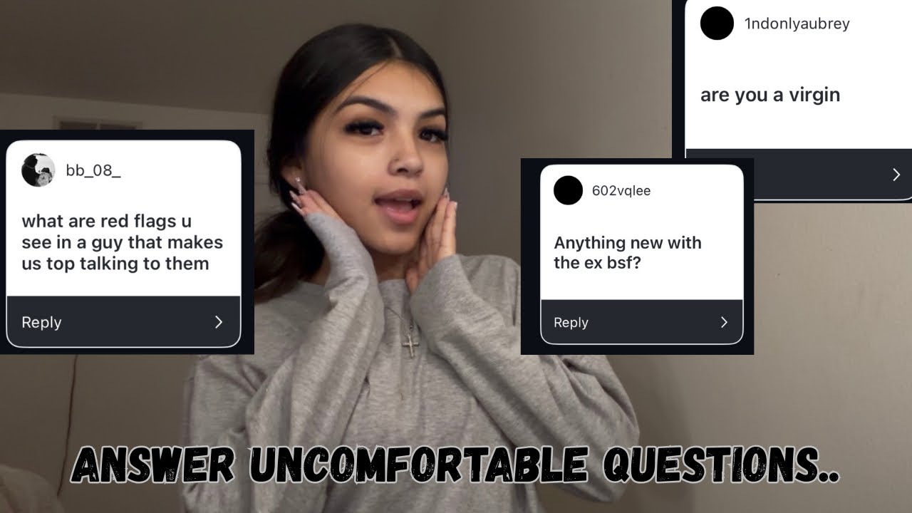 Answering uncomfortable questions.. 