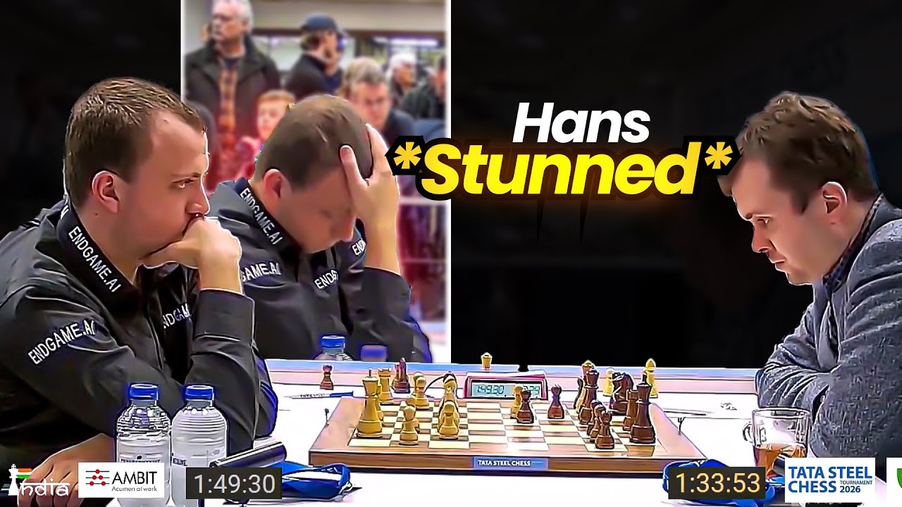 Hans Niemann is absolutely stunned! | Just 16 moves | Niemann vs Fedoseev | Tata Steel Masters 2026