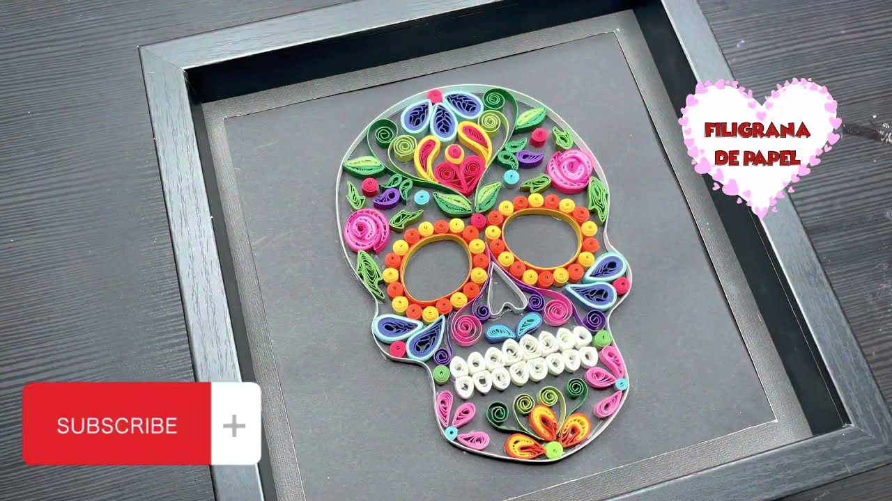 Filigrana de papel - Tutorial para catrina